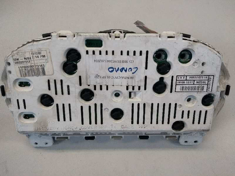 Recambio de cuadro instrumentos para honda civic berlina 5 (eu7/8) 1.7 cdti cat referencia OEM IAM HR0287314 78100G011 S6F