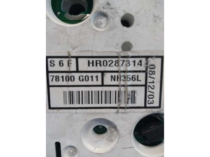 Recambio de cuadro instrumentos para honda civic berlina 5 (eu7/8) 1.7 cdti cat referencia OEM IAM HR0287314 78100G011 S6F