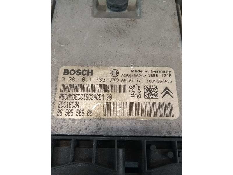Recambio de centralita motor uce para citroen c3 hdi 70 x-tr referencia OEM IAM 0281011785 9658556880 EDC16C34