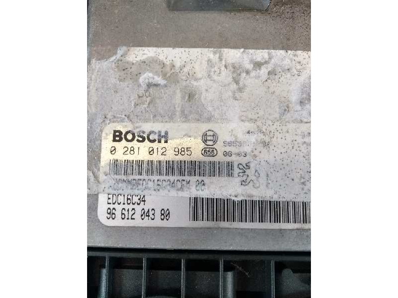 Recambio de centralita motor uce para citroen c4 coupe vts referencia OEM IAM 0281012985 9661204380 EDC16C34