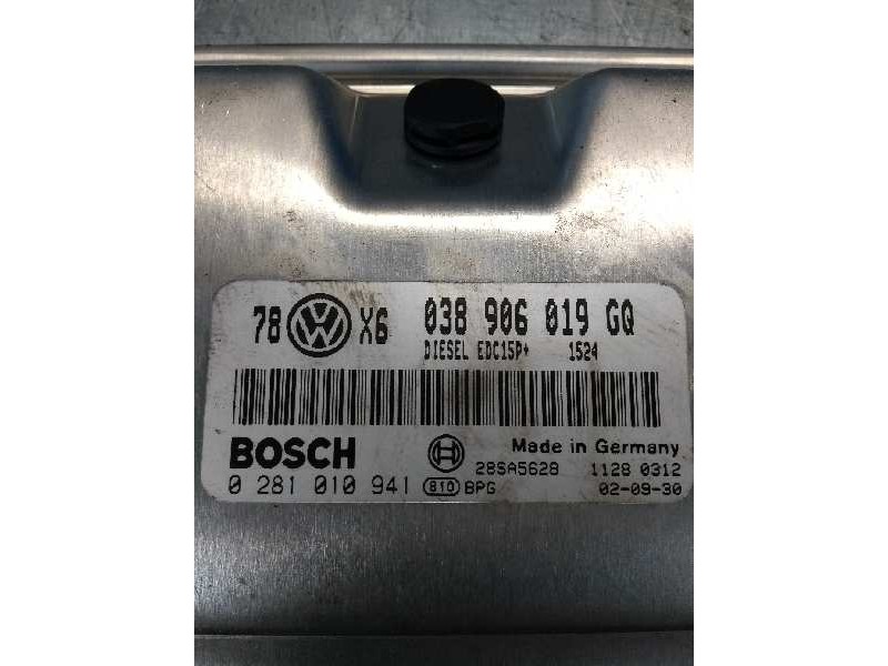 Recambio de centralita motor uce para volkswagen passat berlina (3b3) 1.9 tdi referencia OEM IAM 0281010941 038906019GQ EDC15P
