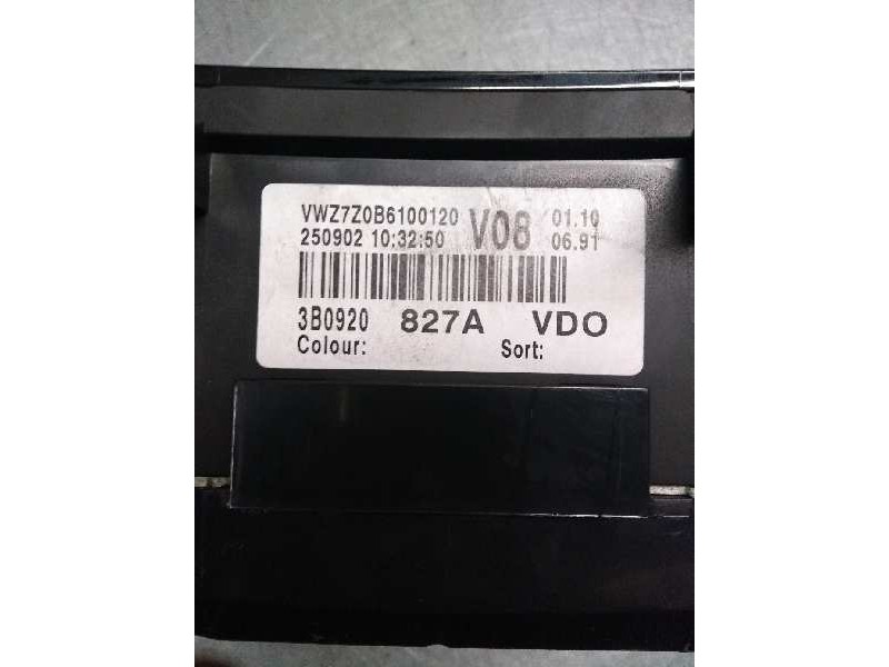 Recambio de cuadro instrumentos para volkswagen passat berlina (3b3) 1.9 tdi referencia OEM IAM 3B0920827A 110080198002 