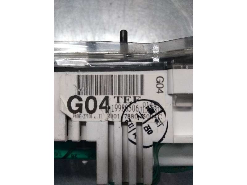 Recambio de cuadro instrumentos para hyundai coupe (j2) 1.6 fx coupe referencia OEM IAM 9400327100 20017880 5004C G04 TEF Recambio de cuadro instrumentos para hyundai coupe (j2) 1.6 fx coupe referencia OEM IAM 9400327100 20017880 5004C G04 TEF