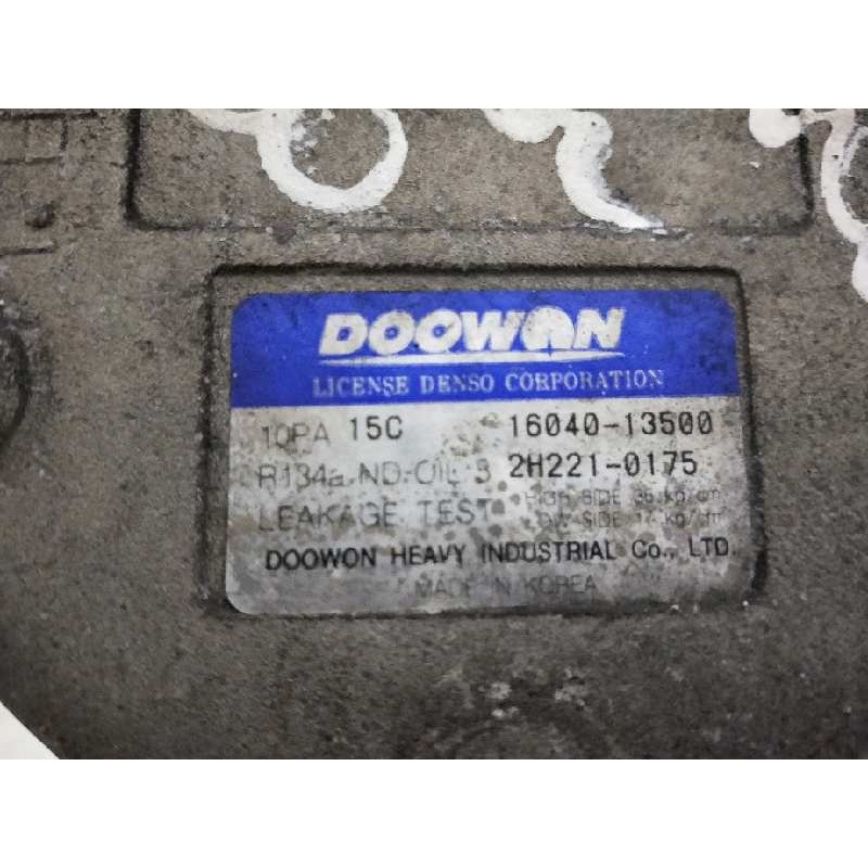 Recambio de compresor aire acondicionado para hyundai elantra (xd) 1.6 gls (4-ptas.) referencia OEM IAM 1604013500 10PA15C 