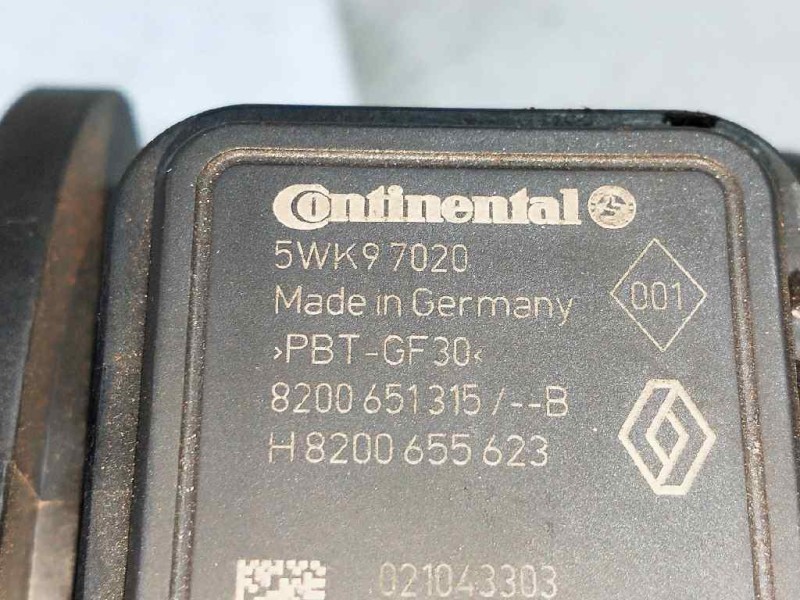Recambio de caudalimetro para volkswagen jetta (1k2) 2.0 tdi referencia OEM IAM 5WK97020 8200651315B H8200655623 CONTINENTAL