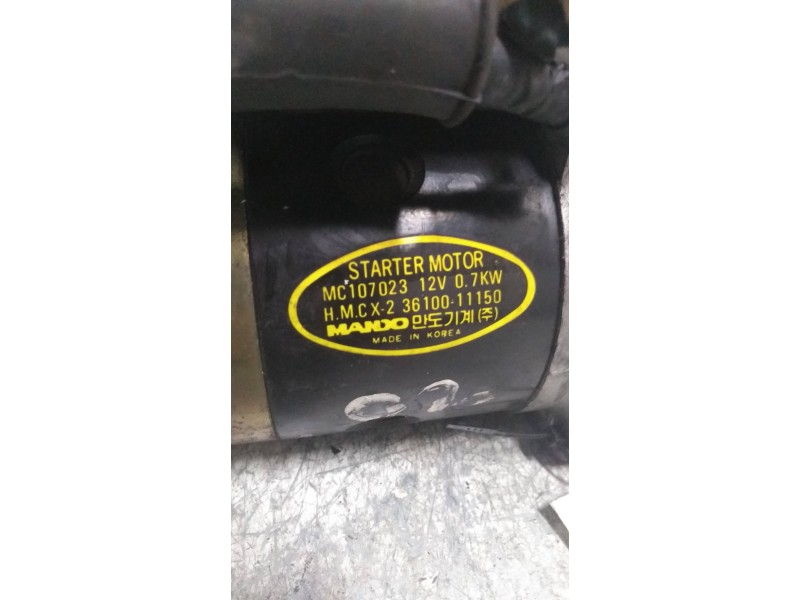 Recambio de motor arranque para hyundai pony (x2) 1.5 cat referencia OEM IAM 3610011150 MC107023 