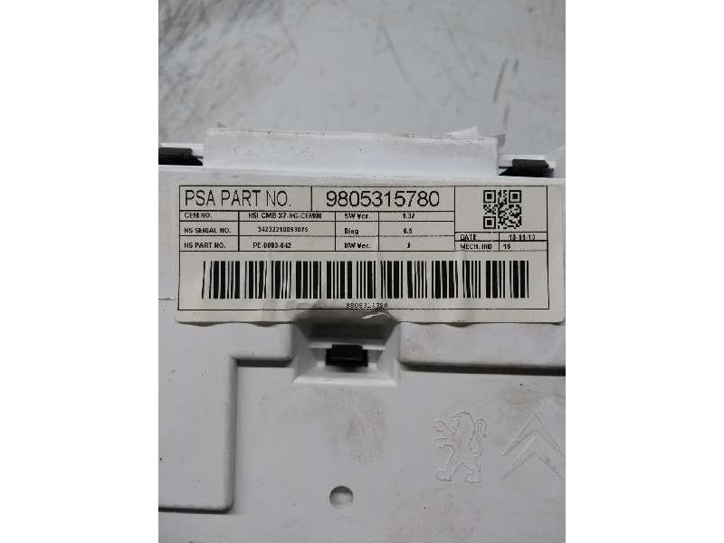 Recambio de cuadro instrumentos para citroen c5 berlina millenium referencia OEM IAM 9805315780 PE0003042 