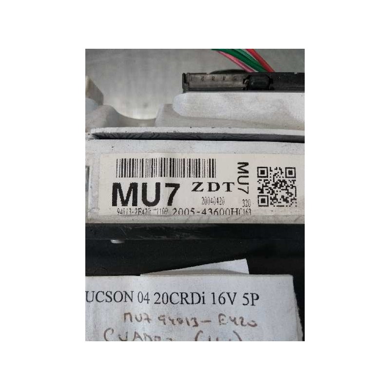 Recambio de cuadro instrumentos para hyundai tucson (jm) 2.0 crdi cat referencia OEM IAM 940132E420 200543600H MU7 ZDT