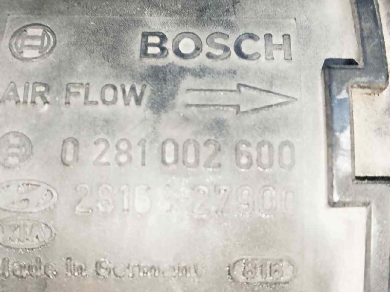 Recambio de caudalimetro para hyundai tucson (jm) 2.0 crdi cat referencia OEM IAM 0281002600 2816427900 BOSCH