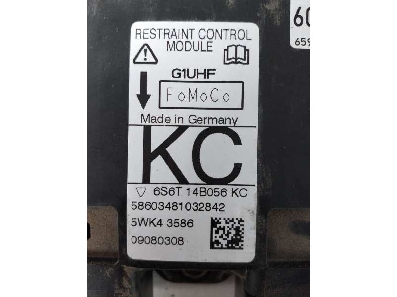Recambio de centralita airbag para ford fiesta (cbk) fun referencia OEM IAM 5WK43586 58603481032842 09080308