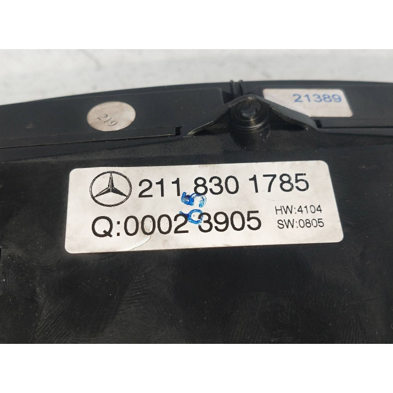 Recambio de mando calefaccion / aire acondicionado para mercedes vito caja cerrada 6.03  2.1 cdi referencia OEM IAM 2118301785 Q