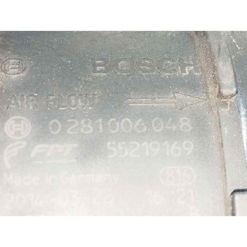 Recambio de caudalimetro para fiat ducato caja cerrada 35 (06.2006 =>) l1h1 160 multijet power referencia OEM IAM 0281006048 552