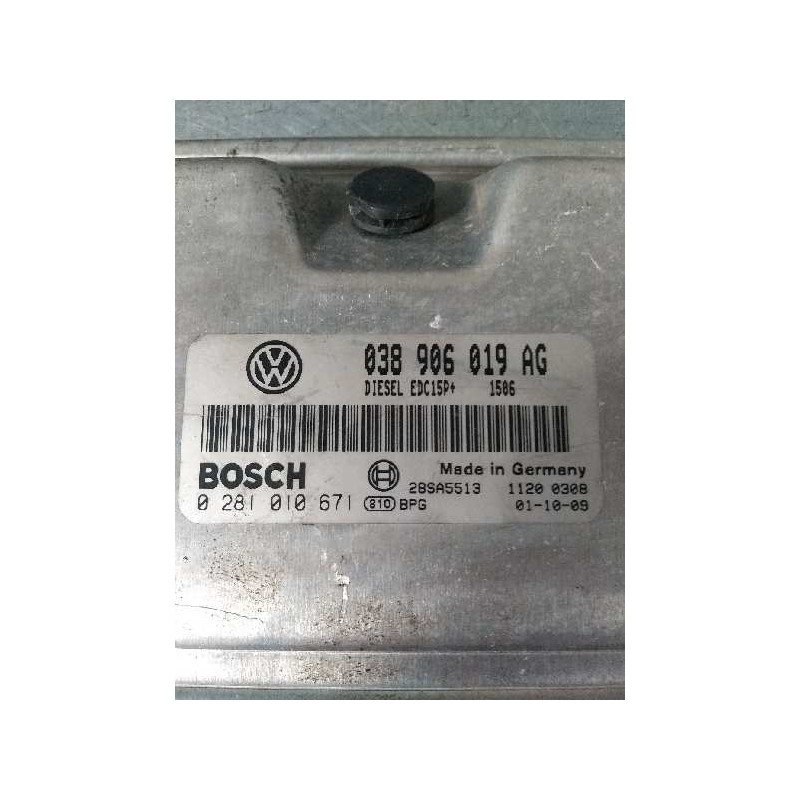 Recambio de centralita motor uce para volkswagen polo (9n1) 1.9 tdi referencia OEM IAM 0281010671 038906019AG EDC15P
