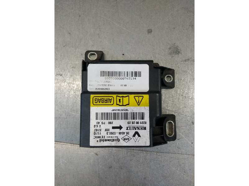 Recambio de centralita airbag para dacia sandero básico referencia OEM IAM 28404802003 8201002829 