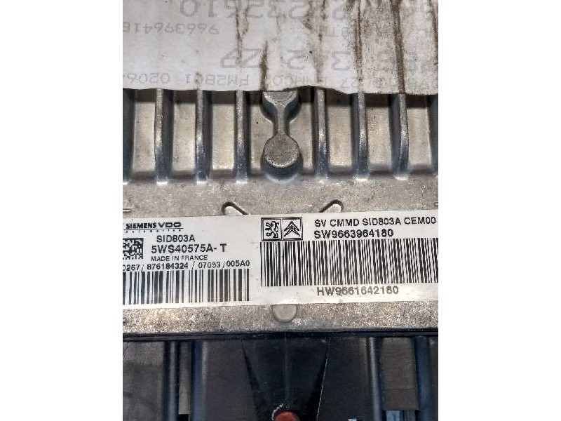 Recambio de centralita motor uce para peugeot 607 (s2) titanio referencia OEM IAM 5WS40575AT SW9663964180 HW9661642180 SID803A