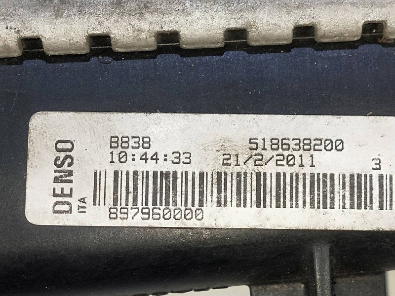 Recambio de radiador agua para fiat punto (evo) (199) emotion referencia OEM IAM 897960000 518638200 
