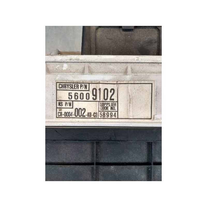 Recambio de cuadro instrumentos para jeep gr.cherokee (zj)/(z) 4.0 ltd. (zj) referencia OEM IAM 56009102 58994 CR0004002K0C0