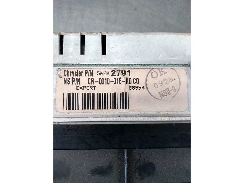 Recambio de cuadro instrumentos para jeep gr.cherokee (zj)/(z) 4.0 cat referencia OEM IAM 56042791 58994 CR0010016K0C0