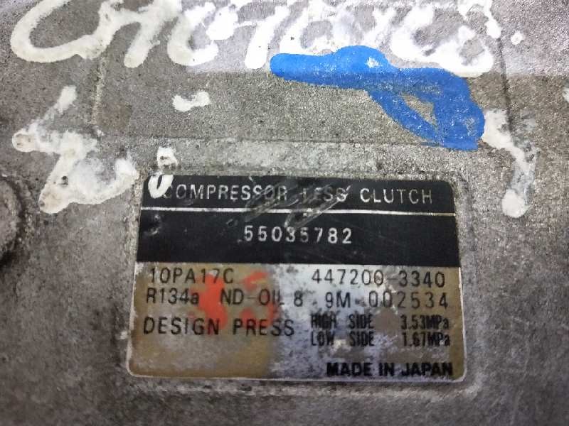 Recambio de compresor aire acondicionado para jeep gr.cherokee (zj)/(z) 4.0 ltd. (zj) referencia OEM IAM 4472003340 55035782 10P