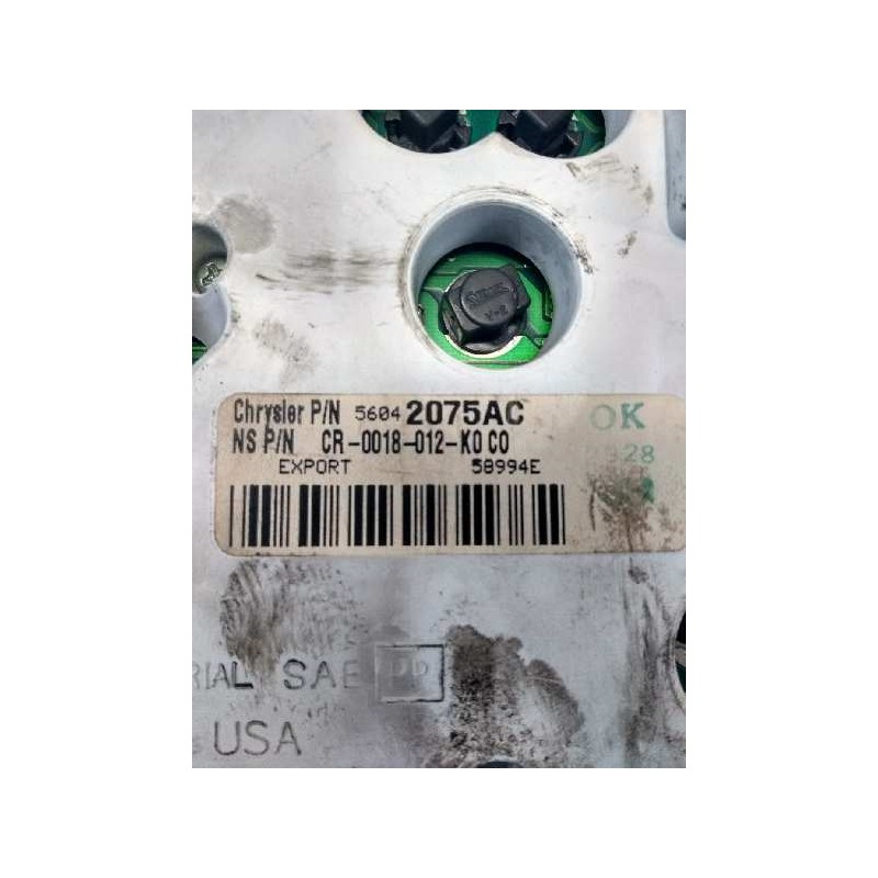 Recambio de cuadro instrumentos para jeep gr.cherokee (wj/wg) 4.0 limited referencia OEM IAM 56042075AC 58994E CR0018012K0C0