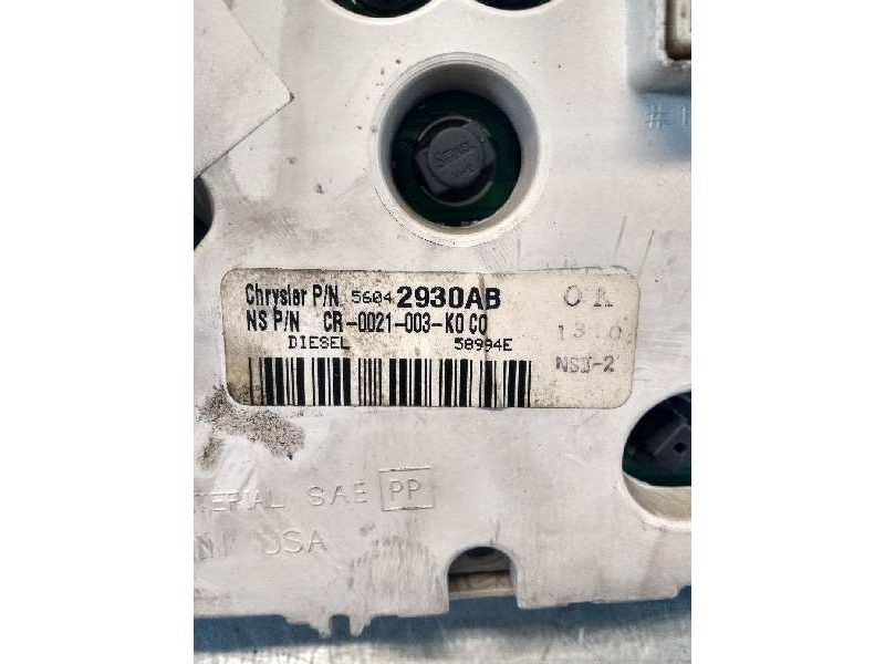 Recambio de cuadro instrumentos para jeep gr.cherokee (wj/wg) 3.1 td limited referencia OEM IAM 56042930AB 58994E CR0021003K0C0