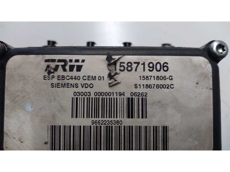 Recambio de abs para citroen c6 2.7 v6 hdi fap cat (uhz / dt17ted4) referencia OEM IAM 15871906 S118676002C 