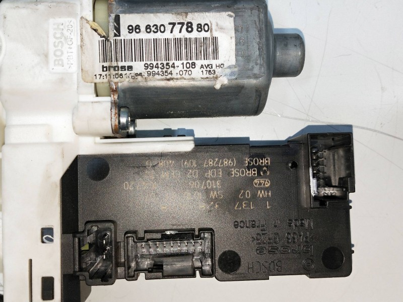 Recambio de elevalunas delantero izquierdo para citroen c6 2.7 v6 hdi fap cat (uhz / dt17ted4) referencia OEM IAM 9663077880 994