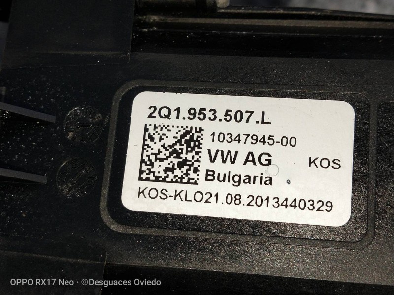 Recambio de mando luces para volkswagen t-cross advance referencia OEM IAM 2Q1953507L  