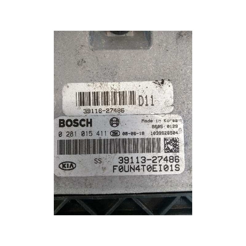 Recambio de centralita motor uce para kia carens (un) 2.0 crdi referencia OEM IAM 0281015411 3911327486 3911627486 D11