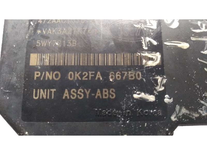 Recambio de abs para kia carnival ii 2.9 crdi lx referencia OEM IAM 0K2FA667B0 2K56T437A0 BH60104700