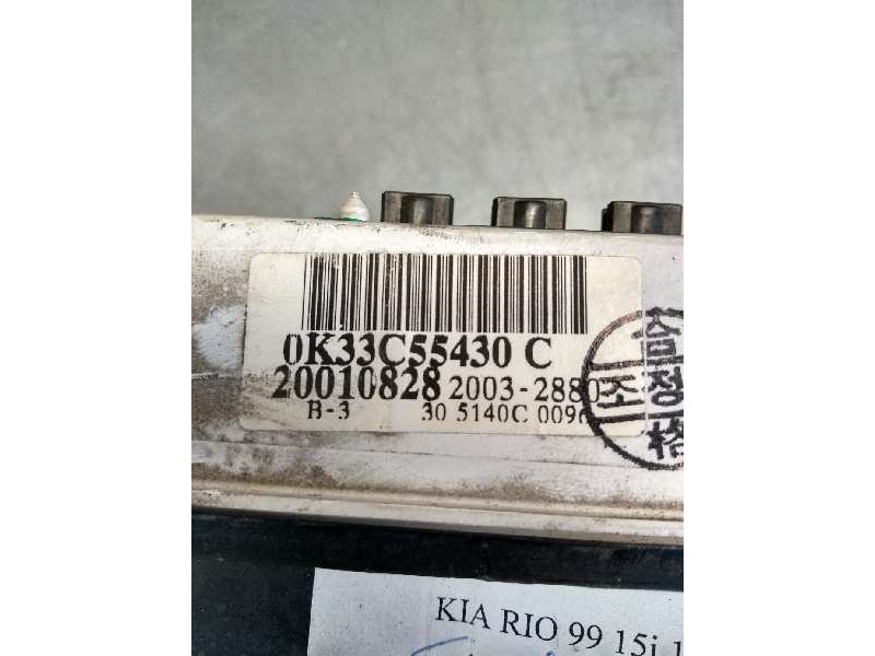 Recambio de cuadro instrumentos para kia rio ls berlina (5-ptas.) referencia OEM IAM 0K33C55430C 20032880 305140C0096
