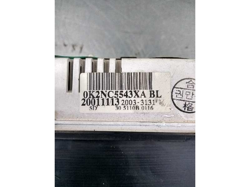 Recambio de cuadro instrumentos para kia shuma ii 1.6 cat referencia OEM IAM 0K2NC5543XA 20033131 5110B BL