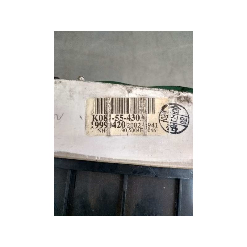 Recambio de cuadro instrumentos para kia sportage 2.0 turbodiesel cat referencia OEM IAM K08J55430A 20024941 5004F 