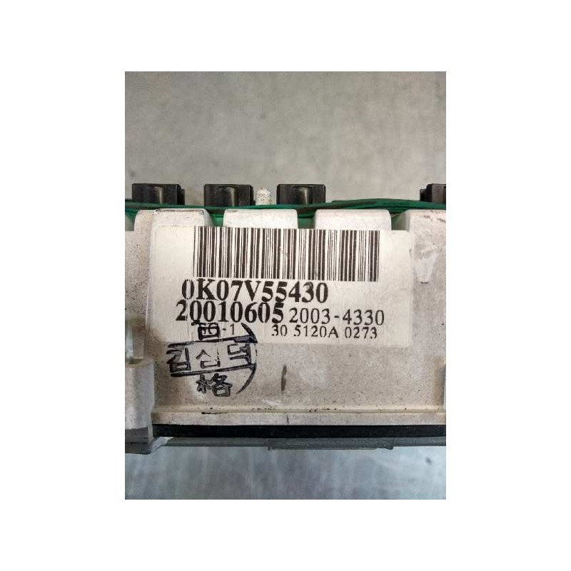 Recambio de cuadro instrumentos para kia sportage básico (3-ptas.) referencia OEM IAM 0K07V55430 20034330 5120A 