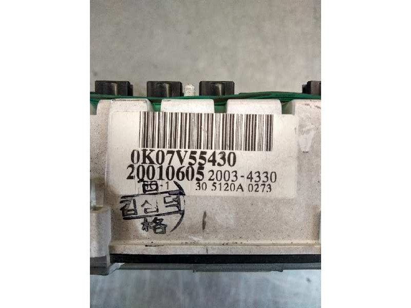 Recambio de cuadro instrumentos para kia sportage básico (3-ptas.) referencia OEM IAM 0K07V55430 20034330 5120A 
