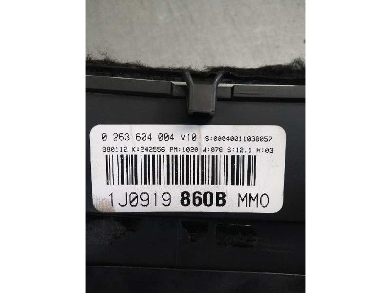 Recambio de cuadro instrumentos para volkswagen golf iv berlina (1j1) básico referencia OEM IAM 1J0919860B 0263604004 