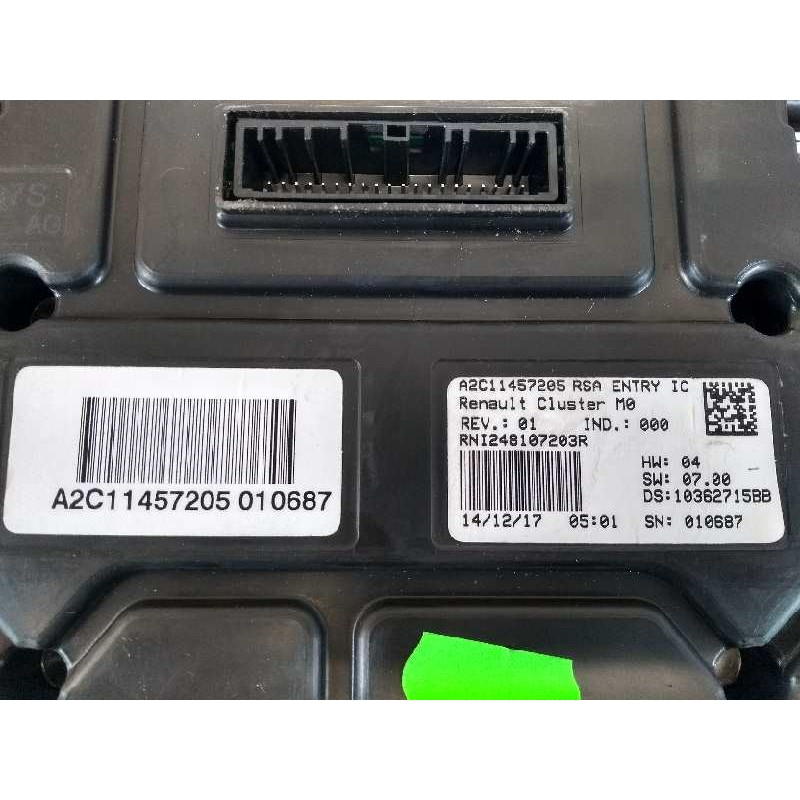 Recambio de cuadro instrumentos para dacia duster ii 1.5 dci diesel fap cat referencia OEM IAM A2C11457205 RNI248107203R 1036271