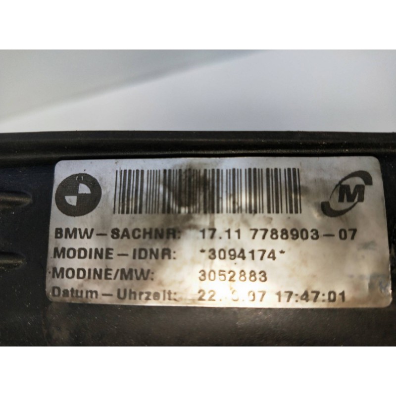 Recambio de radiador agua para bmw serie 1 berlina (e81/e87) 118d referencia OEM IAM 1711778890307 3094174 3052883