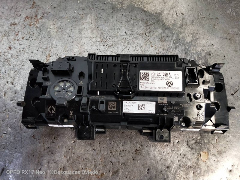 Recambio de cuadro instrumentos para volkswagen t-cross advance referencia OEM IAM 2G0920320A A3C04335200 