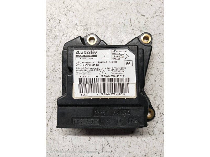 Recambio de centralita airbag para citroen c4 grand picasso millenium referencia OEM IAM 620572800 9676399880 