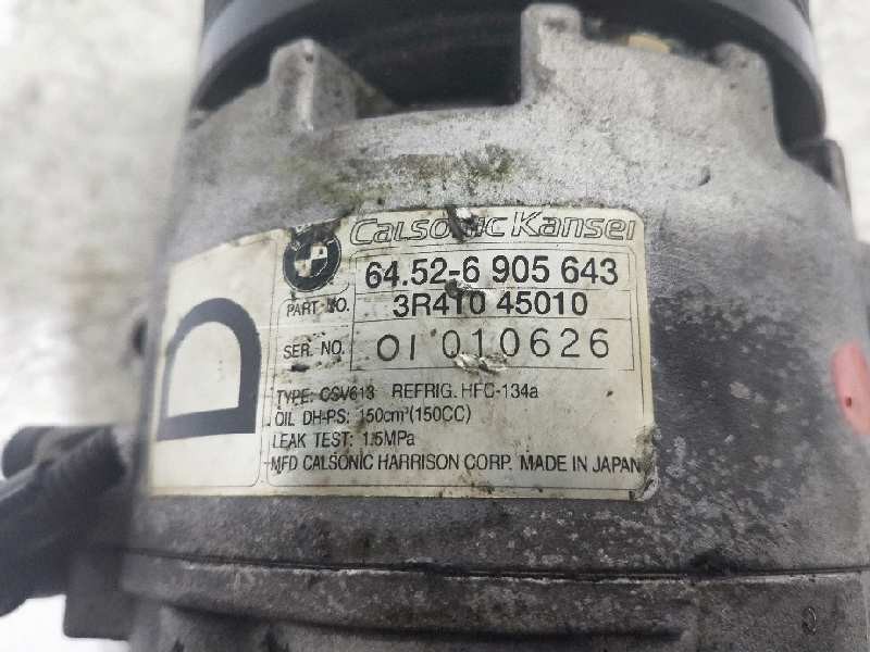 Recambio de compresor aire acondicionado para bmw serie 3 berlina (e46) 320d referencia OEM IAM 64526905643 3R41045010 