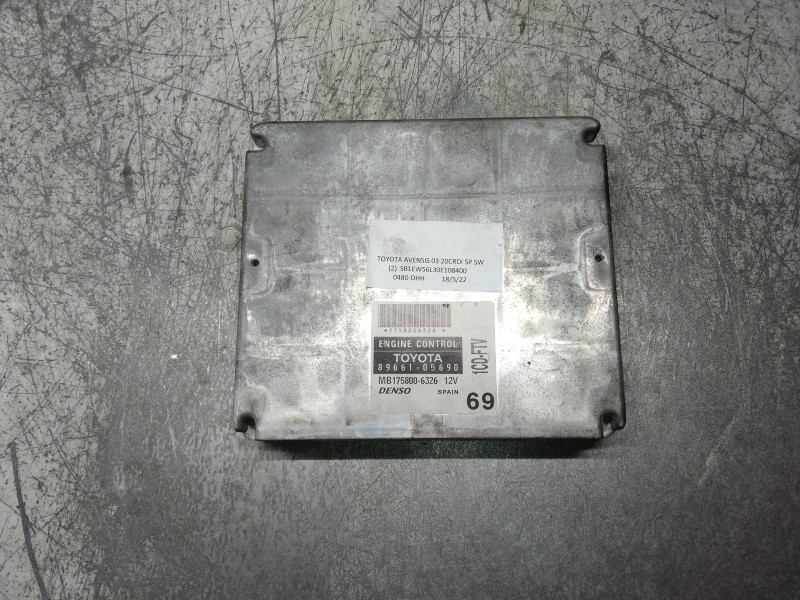 Recambio de centralita motor uce para toyota avensis wagon (t25) 2.0 d-4d executive referencia OEM IAM 8966105690 MB1758006326 1