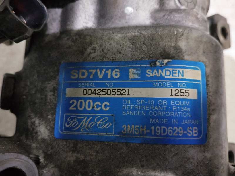 Recambio de compresor aire acondicionado para mazda 3 berlina (bk) 1.6 crdt active+ referencia OEM IAM SD7V161255 1255 3M5H19D65