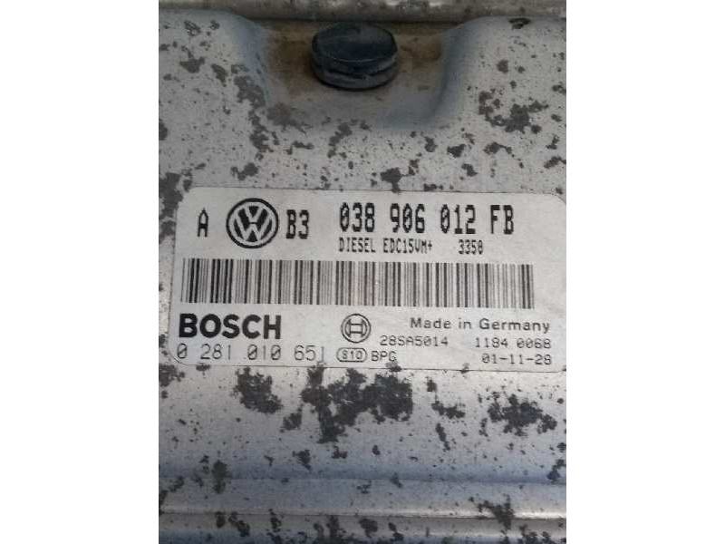 Recambio de centralita motor uce para volkswagen golf iv berlina (1j1) básico referencia OEM IAM 0281010651 038906012FB EDC15VM