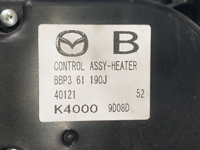 Recambio de mando calefaccion / aire acondicionado para mazda 3 lim. (bl) active referencia OEM IAM K40009D08D BBP361190J 