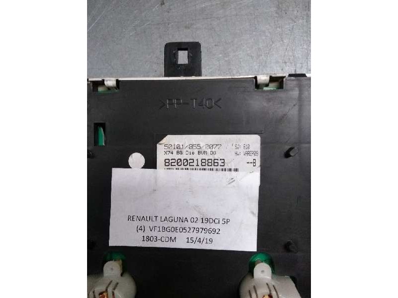Recambio de cuadro instrumentos para renault laguna ii (bg0) authentique referencia OEM IAM 8200218863 501018550077 