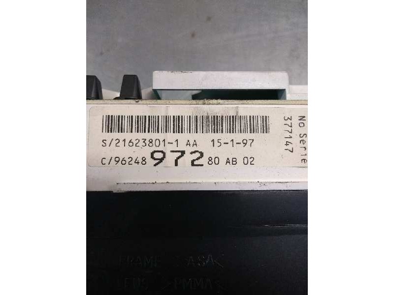 Recambio de cuadro instrumentos para citroen xantia berlina 1.6 tentation referencia OEM IAM 9624897280 216238011 