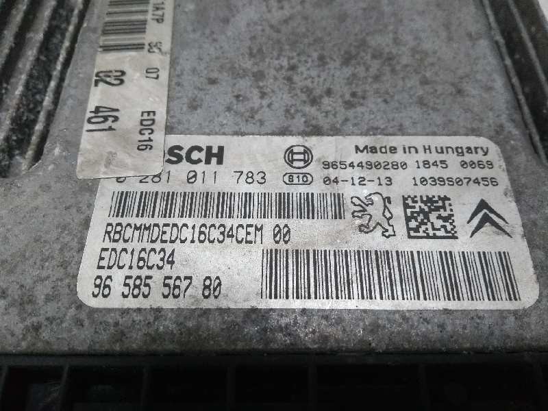 Recambio de centralita motor uce para peugeot 206 berlina e-music referencia OEM IAM 0281011783 9658556780 EDC16C34