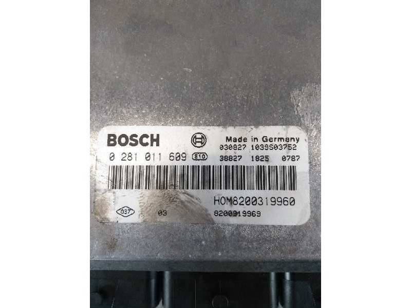 Recambio de centralita motor uce para volvo v40 familiar 1.9 d+ (85kw) referencia OEM IAM 0281011609 HOM8200319960 8200919969