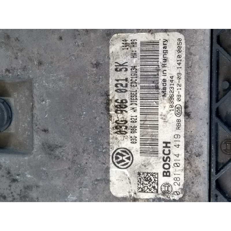 Recambio de centralita motor uce para seat altea (5p1) 1.9 tdi referencia OEM IAM 0281014419 03G906021SK 03G906021AN EDC16U34